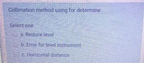Image result for Hight of Collimation Method From Two Known Reduce Level