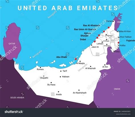 United Arab Emirates Map