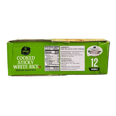 Bibigo Cooked Sticky white Rice Medium Grain Rice - shopbestfoods