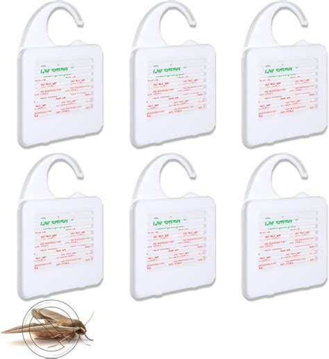 6 Hanging Moth Repellent for Wardrobes, Kills Moths Larvae and Eggs ...