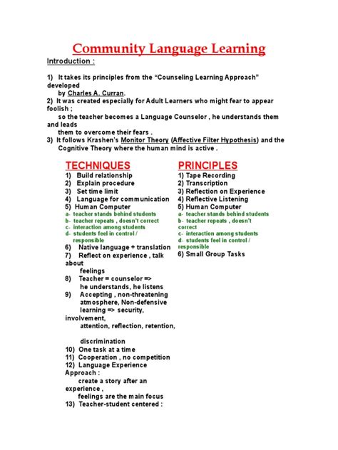 Image result for Community Language Learning