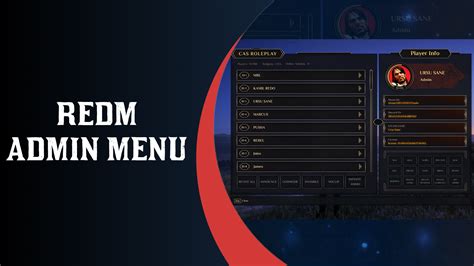 Image result for Admin Menu Redm