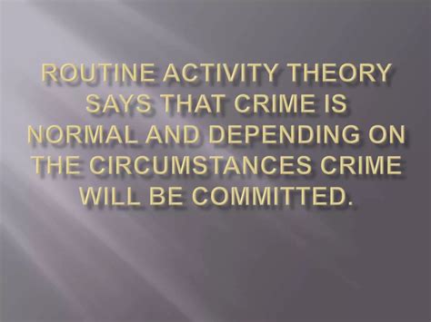 Image result for Examples of Routine Activities Theory