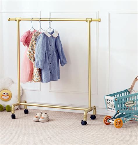 Kids Clothing Racks,Child Dress up Racks with Hooks, Metal Pipes ...
