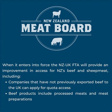 New Zealand Meat Board (NZMB) on LinkedIn: The NZ-UK FTA provides ...
