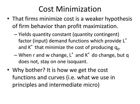 Image result for Cost Minimization Example
