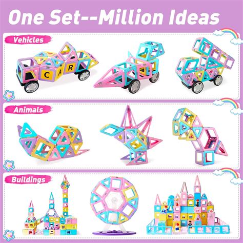 MAGBLOCK Magnetic Building Blocks Set, Upgraded India | Ubuy