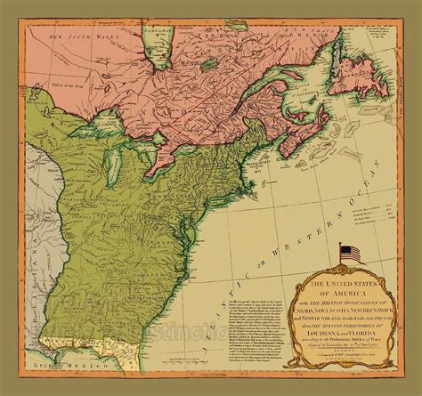1794 Map of the United States by Jeffreys Art Print | United states map ...