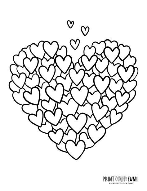 Heart Shape Coloring Pages