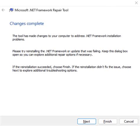 Image result for Microsoft .NET Framework Repair Tool Win 10