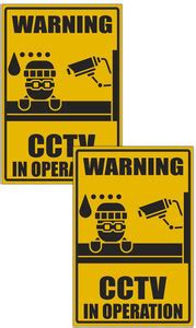 KREEPO CCTV Sign Sticker Emergency Sign Price in India - Buy KREEPO ...