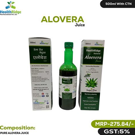 Alovera Juice - Pure Alovera Juice - HealthRidge Pharmaceuticals Pvt. Ltd