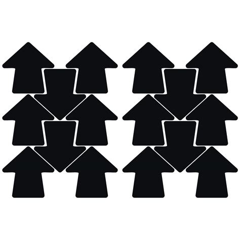 Buy LiteMark Durable Gloss Finish Black 4 Inch X 4 Inch Round Arrow ...