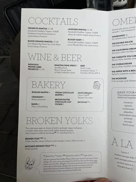 Café Patachou Menu - Updated November 2025