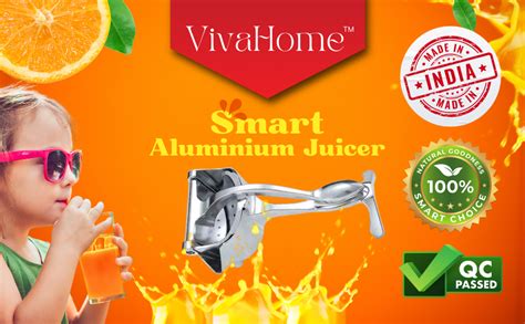 Buy VivaHome™ Aluminium Hand Juicer Machine – Portable Manual Press ...