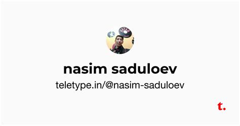 nasim saduloev — Teletype