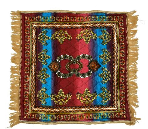Buy COZY FURNISH Velvet Pooja Asan Mat - Size 24X24(Inches) 60X60(CM ...