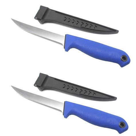 Two Pack Quality 6 Inch Mustad Blue Fish Fillet Knives | Davo's Tackle ...