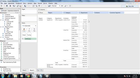 Tableau Expert Info: Scenario 3 ( Removing Subtotals for unwanted columns)