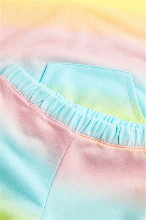 2-piece sweatshirt set - Light pink - Kids | H&M IN