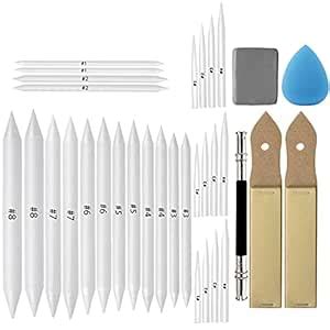 KooTiko Blending Stumps Tortillions with Sketch Sandpaper Pencil ...