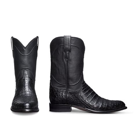 The Cole in Midnight Caiman - Men's Roper Boot | Tecovas | Boots, Mens ...