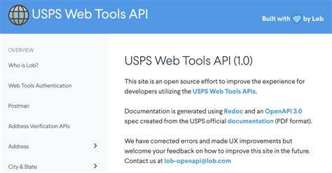 Image result for USPS API URL