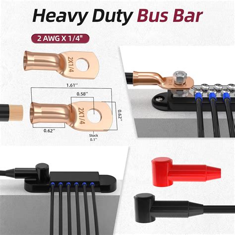 RVBOATPAT Power Distribution Block 12V 150A 1/4 Stud Marine India | Ubuy