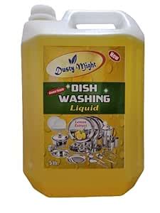 Dusty Might Dishwash Liquid (Lemon, 5L) : Amazon.in: Health & Personal Care
