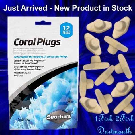Seachem Coral Plugs /12 plugs – indianaquarium.com