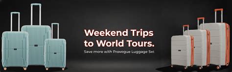 Suitcase Set of 3 | Travel Luggage Combo Collection | Provogue