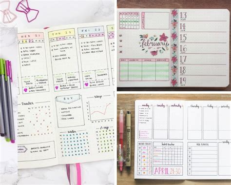 Image result for Bullet Journal Weekly Task Layout