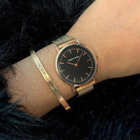 Shop Joker & Witch Rosegold Watch Bracelet Set For Women Online