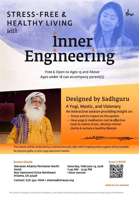Free Introduction to Inner Engineering Session, Sheraton Atlanta ...