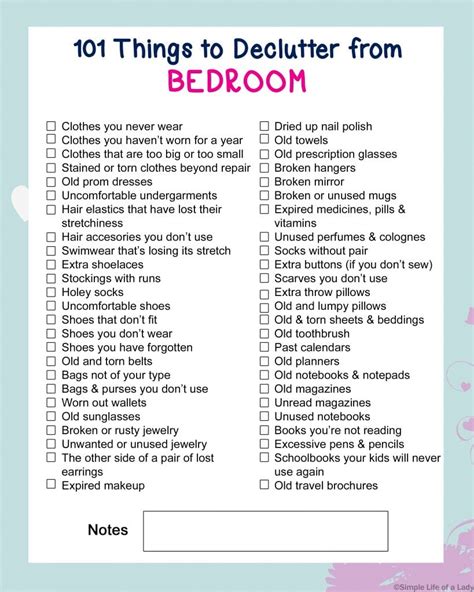 Declutter Home Checklist 的图像结果