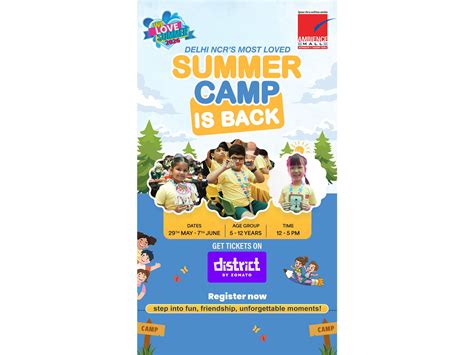 Delhi NCR's Most Loved Summer Camp Returns at Ambience Malls in Vasant ...