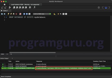 Image result for Using MySQL Drop Database