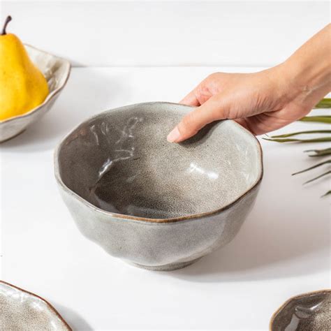 Eclectic Stoneware Serving Bowl Grey 800 ml Online - Premium Serving ...