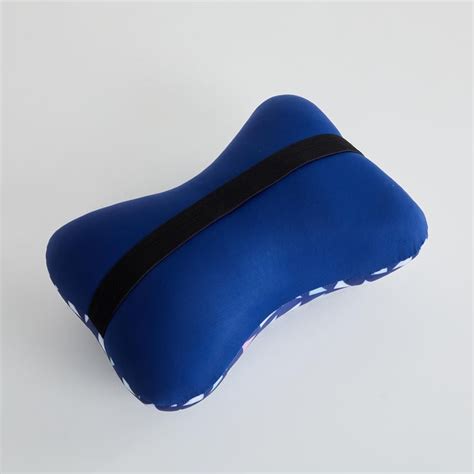 Buy Travel Blue Printed Nylon Bone Neck Pillow - 25x18cm from Home ...