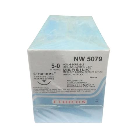 Ethicon Mersilk #5-0 Black Braided Suture – Dentaid Devices
