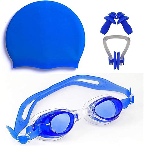 Buy BODY MAXX Swimming Goggles with Ear Plugs & Nose Clip Set Online at ...