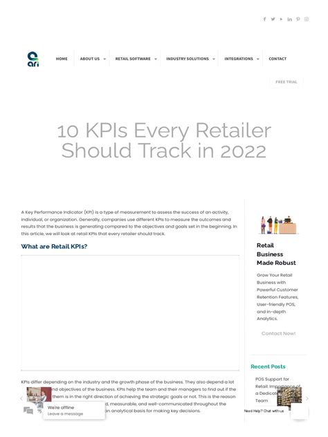 Image result for Retail Key Performance Indicators