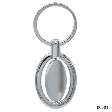 Key Chain Plain Ovel Silver – Inkarto