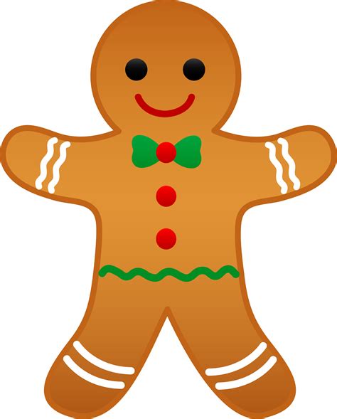 Christmas Gingerbread Man - Free Clip Art