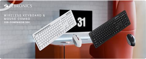 Amazon.in: Buy ZEBRONICS Zeb-Companion 500 2.4GHz Wireless Keyboard and ...