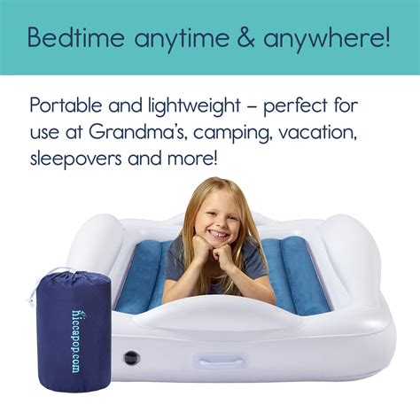 hiccapop Inflatable Toddler Travel Bed with Safety India | Ubuy