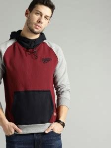 Roadster Full Sleeve Color Block Men Sweatshirt - Buy Roadster Full ...