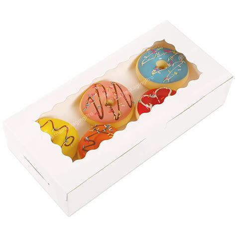 Wholesale 12 Inch White Bakery Cookie Custom Printed Box Packaging ...