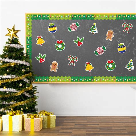 Buy OSNIE 72Pcs Christmas Paper Cutouts Bulletin Board Decoration Xmas ...