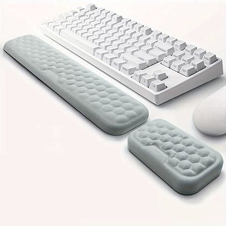 KICKZU Ergonomic Memory Foam Keyboard Pad Wrist Support, Pain Relief ...